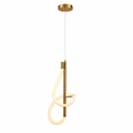 Modern LED Loop Pendant Light – Gold Finish