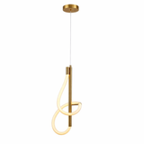 Modern LED Loop Pendant Light – Gold Finish