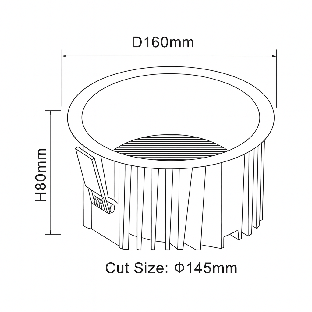 COB PROJECT DOWNLIGHT 35W 4000K