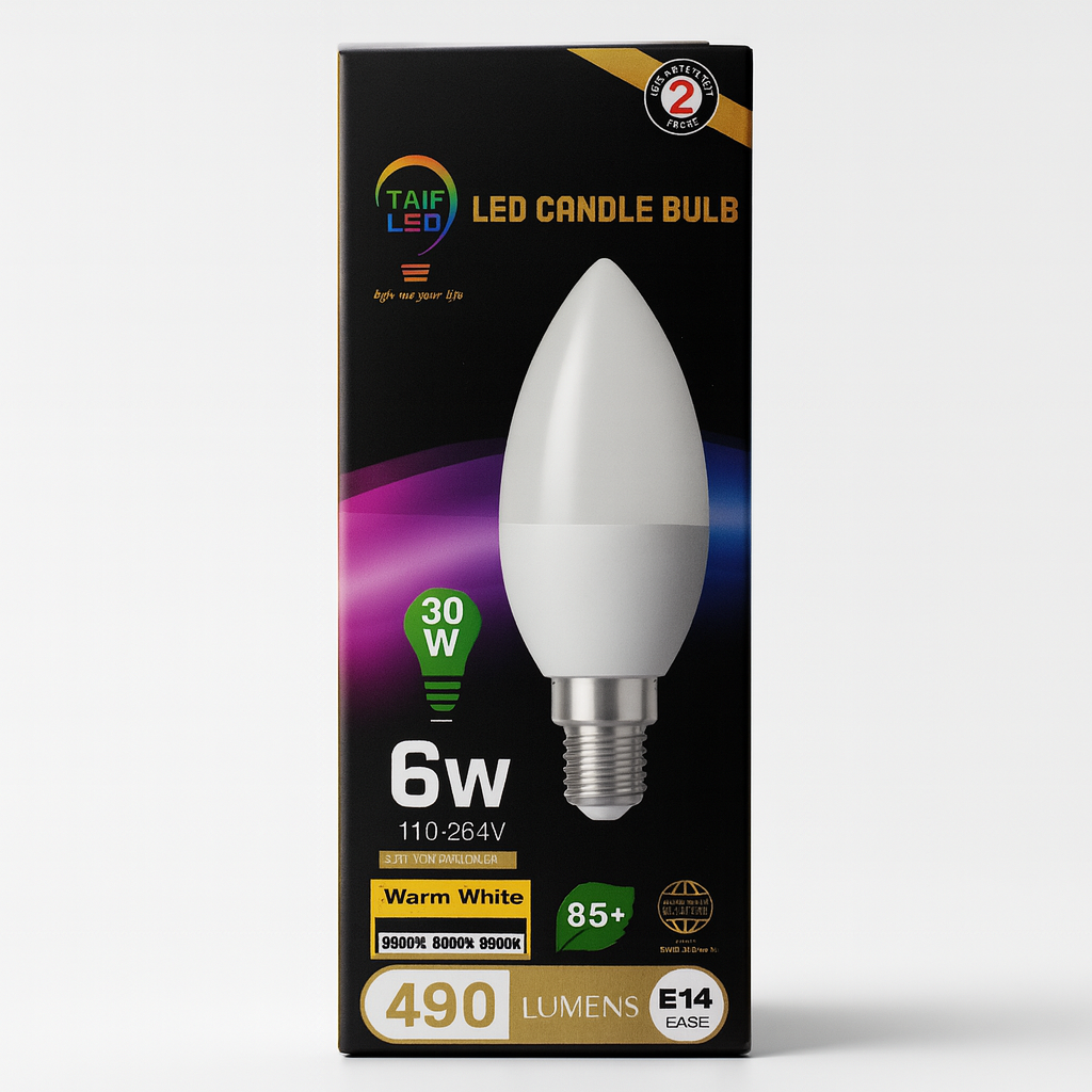 CANDLE LIGHT FROSTED 6W (E14)