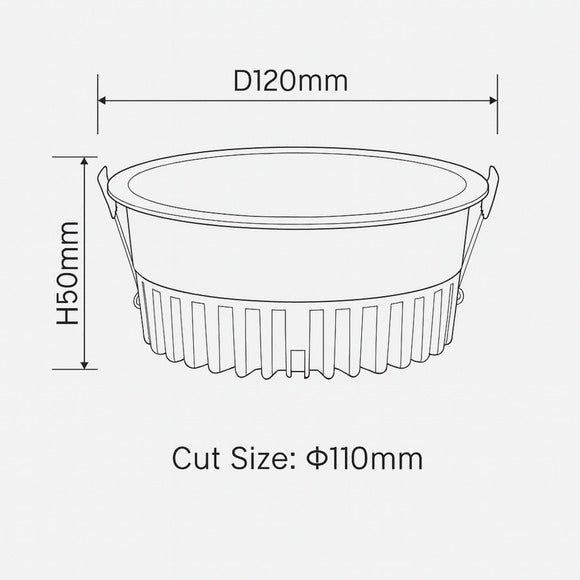 LED SMD DOWNLIGHT 12W 3000K