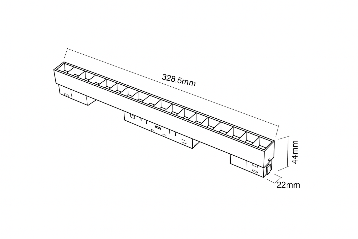 MAGNETIC GRILL LIGHT 18W 4000K