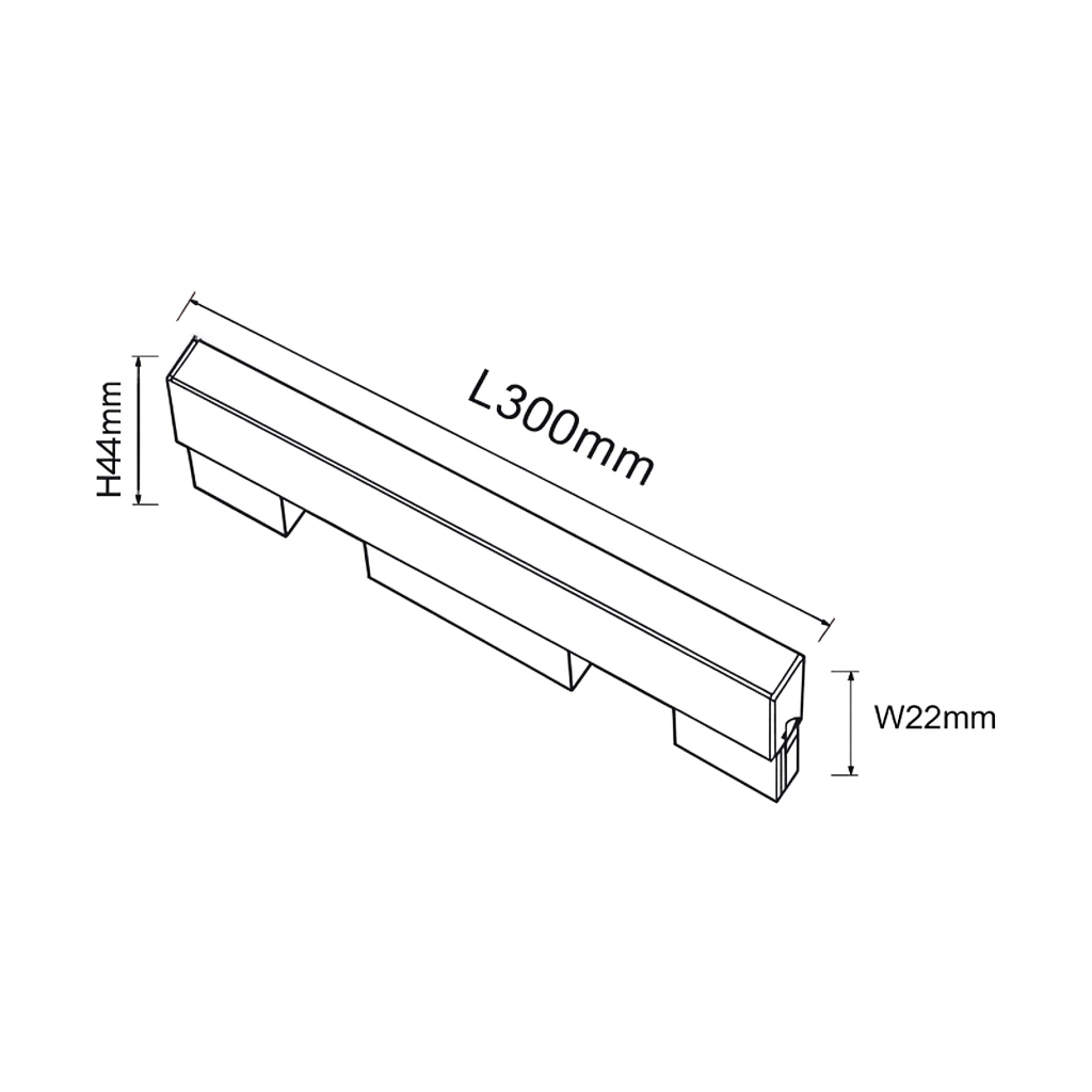 MAGNETIC LINE LIGHT 12W 3000K