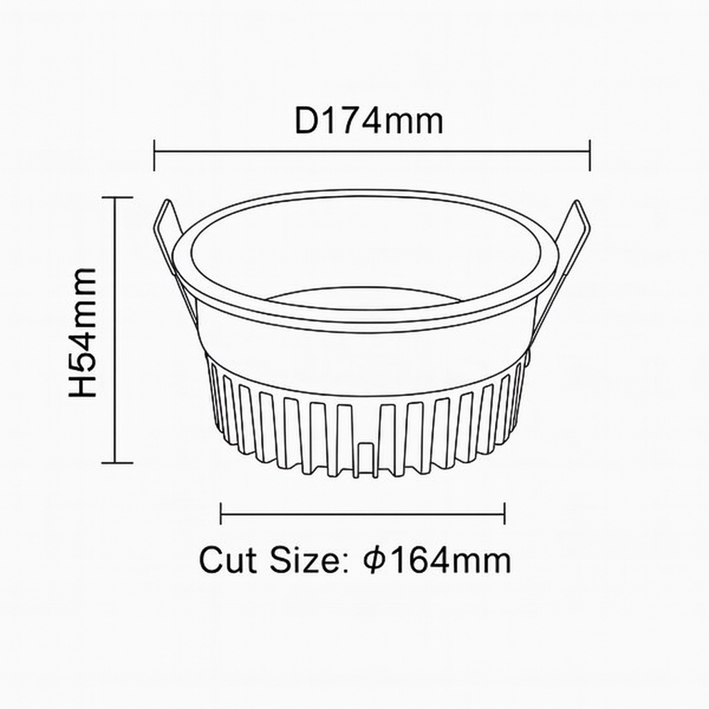 LED SMD DOWNLIGHT 24W 6500K